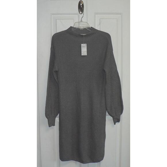 Style & Co. Women's Mock Neck Long Sleeve Sweater Dress in Grey Heather XS $70 - Picture 2 of 4